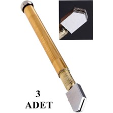 TAN EXPRESS Metal Saplı Gazlı Cam Kesici-Cam Seramik Kesme Elması ( Gaz Hazneli ) 16 Cm. 3 Adet