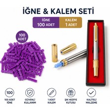 Eser Ticarett 100'LÜ Steril Iğne ve Ergonomik Uygulama Kalemi Seti - Şık Saklama Kutulu