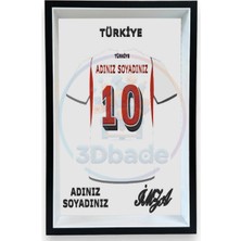 3D Bade | Adınız Soyadınız | Forma imzalı | Dekoratif | Hediye | Kişileştirme