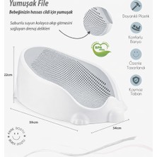 Akay Bee Home Soft Gri Bebek Yıkama Küveti AK-312 Ergonomik Tasarımlı Hafif Yapı ile Konfor