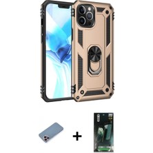 Marsilyan™- iPhone 12 Pro Max Kılıf Ahenk Klasik Koleksiyonu - Şeffaf 360 Full Body Arka Koruyucu + Shine Kamera Lens Koruma Cam - Pe