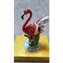Los Zirkon Taşlı Flamingo Kutu Biblo