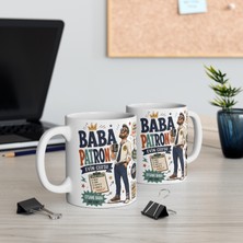Tişört Kodu Baba Patron Porselen Kupa – Evin Ceo’su Eğlenceli Baba Kupası