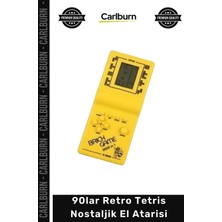 Carlburn Özel Üretim 90LAR Popüler Retro Oyun Konsolu Zeka Geliştiren Hediye Tetris Nostaljik El Atarisi