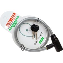 Bay-Tec MK2470 80 cm Bisiklet Kilidi Kesilme ve Kopmalara Karşı Dayanıklı PVC Kaplama