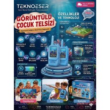 Eser Ticarett Kameralı Çocuk Telsizi - Interaktif Akvaryum ve Resif Mercan Temalı Telsiz