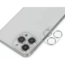 Esranın Dünyası Newface iPhone 14 Pro Max Band Metal Kamera Lens - Gümüş