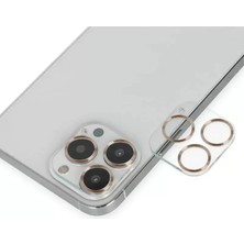 Esranın Dünyası Newface iPhone 14 Pro Max Band Metal Kamera Lens - Gold