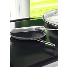 Gökdil Cantef Yanmaz Yapışmaz 36 cm Metal Kulplu Granit Balık Tavası