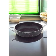 Gökdil Cantef Yanmaz Yapışmaz 22 cm Metal Kulplu Granit Omlet Tava