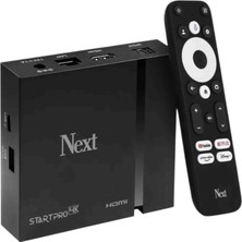 Hediye Next Start Pro 4K Lisanslı 2.nesil Android Tv Box | 4K Ultra Hd Smart Tv Kutusu | Netflix Youtube Lisanslı Medya Oynatıcı