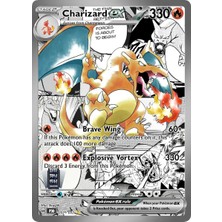 Shaco Design Charizard Manga Rare Pokemon Kart