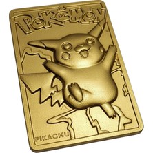 Shaco Design Pokemon Pikachu Altın 3D Kart