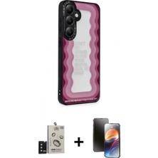 Marsilyan™- Galaxy S24 Kılıf Odak Klasik Serisi - Siyah 3D Antistatik Mat Seramik Nano Ekran Koruyucu + Bilvis Titan Kamera Lens - Sh