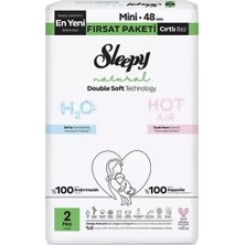 Esranın Dünyası Natural Double Soft Bebek Bezi Fırsat Paketi 2 Beden 48 Adet
