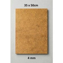 Hobbyrons 35X50 cm Resim Altlığı Duralit - 4 mm Ham Mdf Çok Amaçlı (1 Adet)
