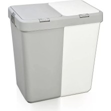 Esranın Dünyası Motek Çok Amaçlı Çift Bölmeli 80 Litre Çamaşır Kirli Sepeti