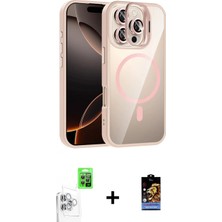 Marsilyan™- iPhone 16 Pro Max Kılıf Yadigar Asil Koleksiyonu - Siyah Buffer Hayalet Cam Ekran Koruyucu + Raze Metal Kamera Lens - Bz