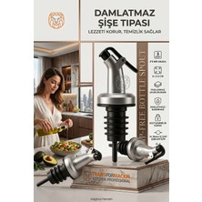 Transformacion 3'lü Set Kilitli Damlatmaz Yağdanlık Sirkelik Tıpası Akıtmaz Şişe Kapağı 723244