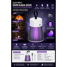 Blooming Plus Sivri Sinek Uçan Haşere Yakalama Cihazı 5WATT Uv Tutucu Yokedici Cızz Şarjlı Elektrikli