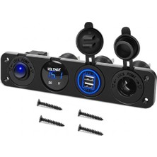 MELLİFERA Dc 12V 24V Panel montaj 3 Usb bağlantı noktaları 2 usb-bir 3.1A + tip-c Pd3.0 araç şarj soketi