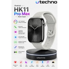 utechno Avenor HK11 Pro Max Akıllı Saat | Amoled Ekran, Bluetooth Arama, Tüm Telefonlara Uyumlu