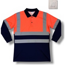 Atb Yakalı Neon Tshırt Iş Güvenliği