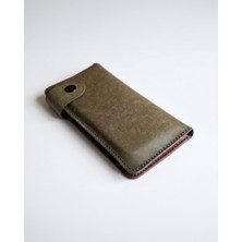 Mest Craft Hakiki Deri Telefon Bölmeli Fermuarlı Unisex Cüzdan
