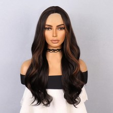 Renas Store Kahverengi Karamel Işıltılı Tül Peruk
