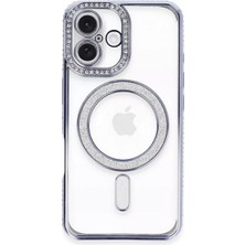 Esranın Dünyası Newface Iphone 16 Plus Kılıf Joke Simli Magneticsafe Kılıf - Mavi