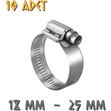 Made Ayarlanabilir Hortum Kelepçesi - 18-25 Mm. - 10 Adet