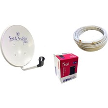 Tayfun Nextstar 50 cm Karavan Çanak Anten + Next Tekli Lnb + 10 Metre Uydu Anten Kablo