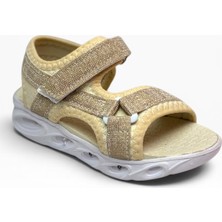 Arzen Bebe 229-26 Simli Işıklı Cırtlı Anatomik Kız Çocuk Sandalet 26-30