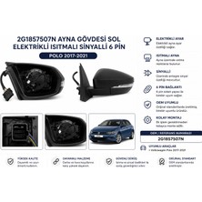 LECOY Polo Sol Ayna Gövdesi Elektrikli Isıtmalı Sinyalli 6 Pin 2G1857507N 2017-2021