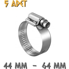 Made Ayarlanabilir Hortum Kelepçesi - 44-64 Mm. - 5 Adet