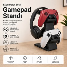 Ps5 Dualsense ve Kulaklık Standı – Masaüstü Oyun Organizeri