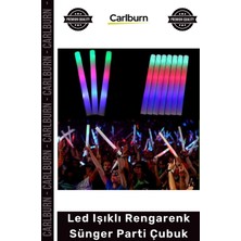 Carlburn Özel Üretim 46 cm Konser Festival Eğlence Etkinlik Pilli LED Işıklı Rengarenk Sünger Parti Çubuk