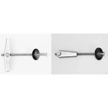 Aslanoğlu Store Metal Alçıpan Paraşüt Dübel Vidalı 8 cm - 20 Adet