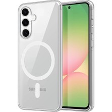 Aslanoğlu Store Newface Samsung Galaxy A16 5g Combo Sert Şeffaf Magsafe Kapak - Şeffaf