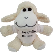 Aslanoğlu Store Mey Ithalat® Hoşgeldin Kuzum Tişörtlü Peluş Kuzu