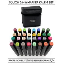 Marker Kalem Touch Marka 24'lü Set