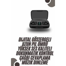 Aslanoğlu Store Tws Bluetooth Kulaklık 5.0 Bluetooth Bağlantılı Dokunmatik Kontrol Özelliği