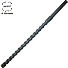 Aslanoğlu Store Mey Ithalat® Todrill TD50420 Sds Max 4 Elmaslı Matkap Uç 20 x 340 mm