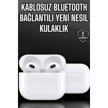 Aslanoğlu Store Bluetooth Kulaklık 3.nesil Kablosuz Uzun Pil Ömrü Dokunmatik Kontrol
