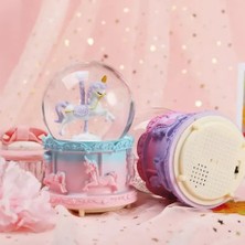 Aslanoğlu Store Mey Ithalat® Orta Boy Işıklı Unicorn Kar Küresi