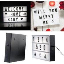 Aslanoğlu Store Mey Ithalat® A4 Boyutunda LED Işıklı Yazı Panosu Lightbox