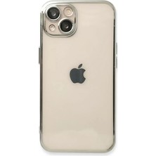Aslanoğlu Store Newface Iphone 14 Plus Kılıf Razer Lensli Silikon - Gümüş