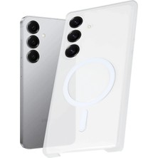 Aslanoğlu Store Mey Ithalat®  Samsung Galaxy S25 Plus Kılıf Pc Zara Magsafe Şeffaf Kılıf - Şeffaf
