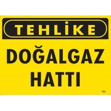 Aslanoğlu Store Tehlike Doğaaz Hattı Uyarı Levhası 25X35 KOD:753