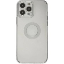 Aslanoğlu Store Iphone 13 Pro Max Kılıf Santa Lens  - Şeffaf
